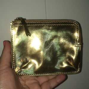 Madewell 1937 Gold Pouch Wallet